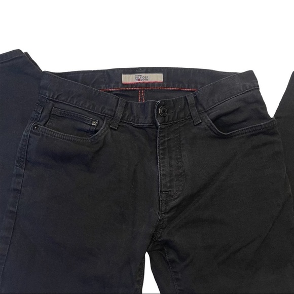 Tommy Hilfiger Denim Men's 31x30" Mid Rise Black Denim Slim Straight Leg… - Picture 2 of 12